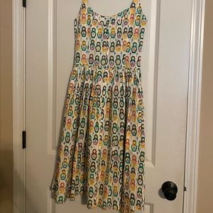 Tatyana nesting dolls print dress